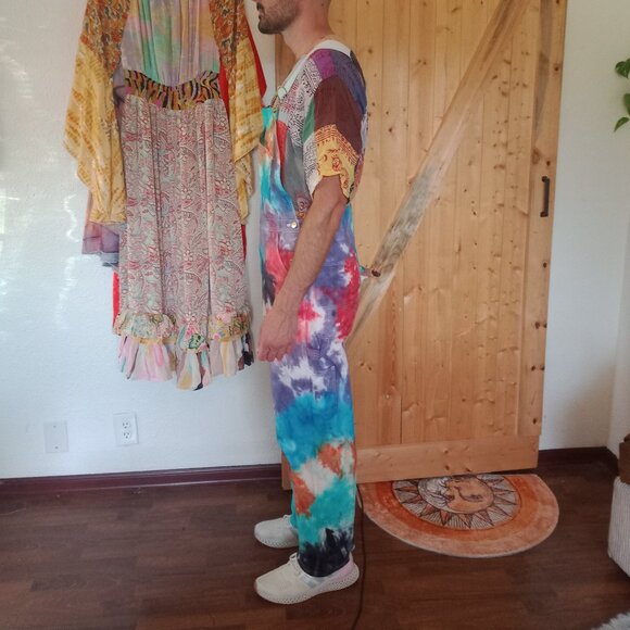 Tie Dye Dickies overalls - Picture 2 of 6